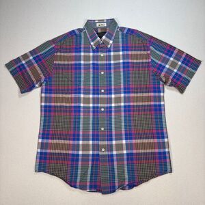 Pendleton Shirt Men's‎ L Multicolor Surf Madras Plaid Button Down Pocket